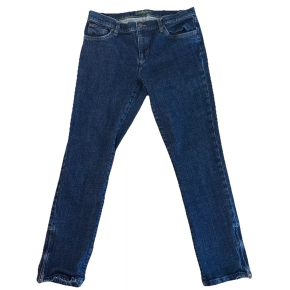 Ralph Lauren Denim - LRL Ralph Lauren Jeans Women's Size 6 Blue Modern Skinny Straight Leg Zip Ankle